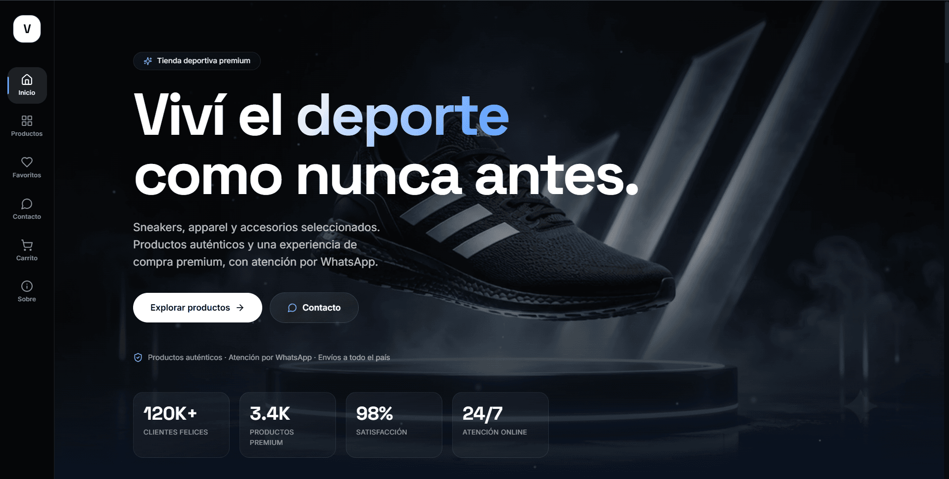 Captura del proyecto VELOCE Marketplace