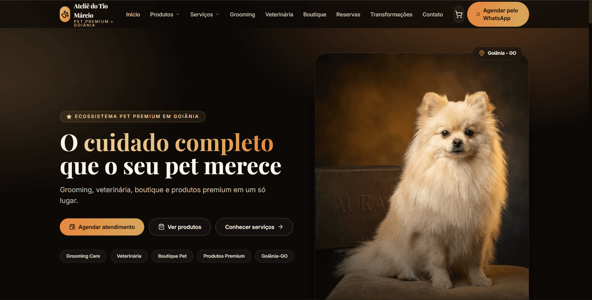 Captura del proyecto Ateliê do Tio Márcio